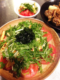 簡単美味しい水菜サラダ-レシピのメイン写真
