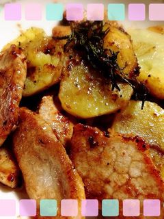 豚肉のハーブバルサミコ酢炒め-レシピのメイン写真