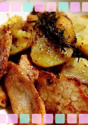 豚肉のハーブバルサミコ酢炒め-レシピのメイン写真
