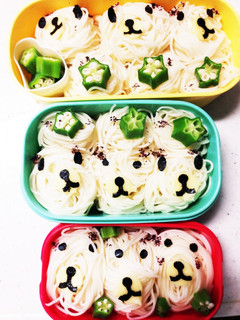 運動会 キャラそうめん弁当-レシピのメイン写真