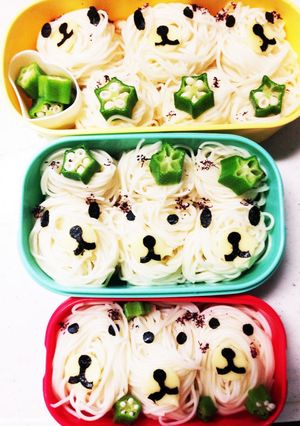運動会 キャラそうめん弁当-レシピのメイン写真