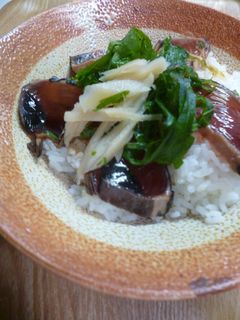 鰹のたたきのづけ丼-レシピのメイン写真