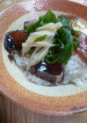 鰹のたたきのづけ丼-レシピのメイン写真