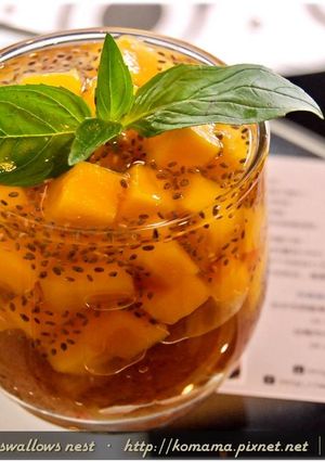 奇亞籽芒果黑木耳凍飲．柯媽媽の植物燕窩-レシピのメイン写真