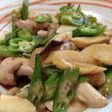 鶏モモ肉とオクラのポン酢炒め