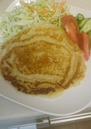 もちもち食感！玉ねぎのパンケーキ♥-レシピのメイン写真