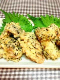 黒ごま鶏天-レシピのメイン写真