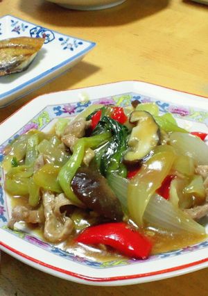 豚肉とチンゲン菜のオイスターソース炒め-レシピのメイン写真