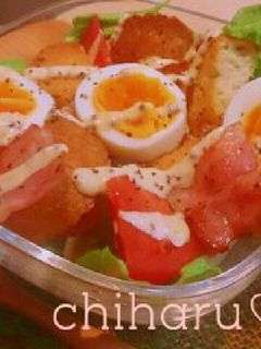 Cafe風ランチ♥BLTサンドsalad-レシピのメイン写真