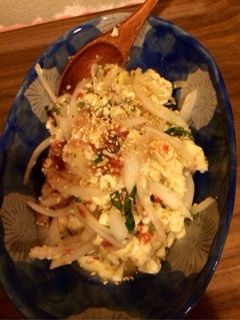 シソ風味の新玉ねぎとお豆腐のサラダ-レシピのメイン写真