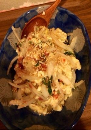 シソ風味の新玉ねぎとお豆腐のサラダ-レシピのメイン写真