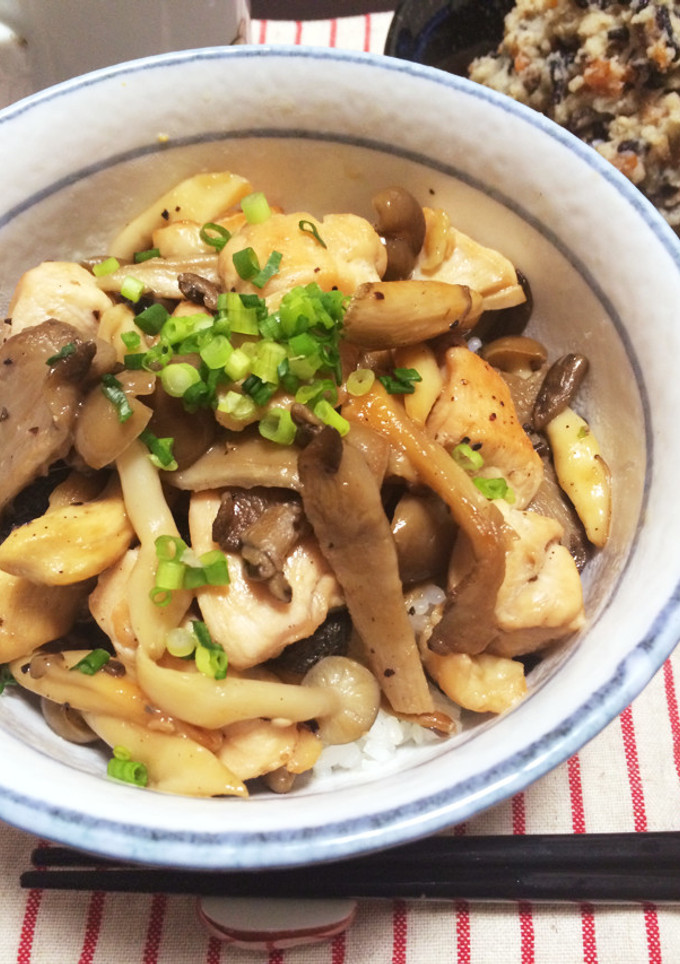 鶏ときのこのきんぴら丼-レシピのメイン写真