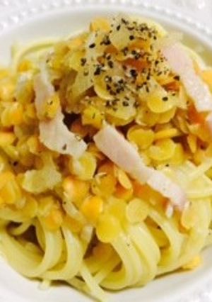 レンズ豆のスープパスタ-レシピのメイン写真