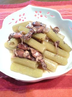 干しほたるいかとふきの煮物♪-レシピのメイン写真