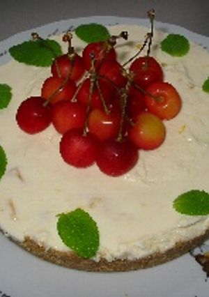 ドライﾏﾝｺﾞｰのレアﾁｰｽﾞｹｰｷ-レシピのメイン写真