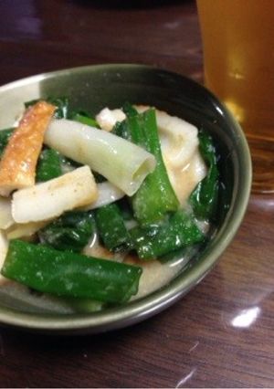 葱と竹輪★胡麻酢みそ和え-レシピのメイン写真