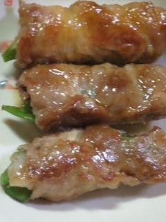 タケノコとえんどう、長芋もお肉で巻いた-レシピのメイン写真
