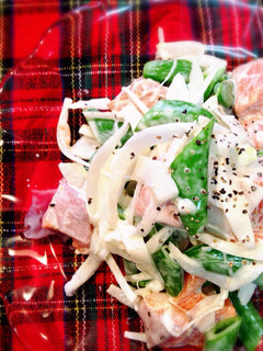 生鮭とスナップえんどうの春サラダ✿-レシピのメイン写真