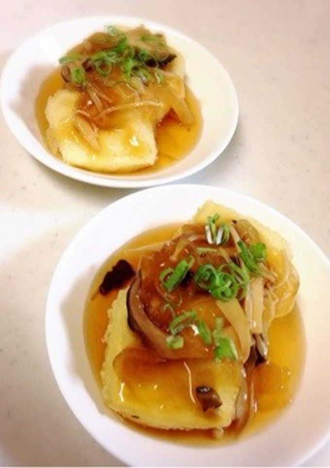 揚げ出し豆腐 きのこあん-レシピのメイン写真
