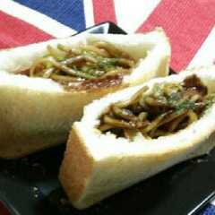 รูปของ 焼きそばのホットサンド♪