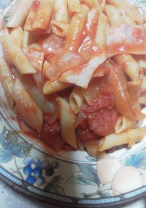 ペンネナポリタン-レシピのメイン写真