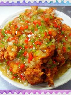 揚げ鶏のスパイシー餡かけ-レシピのメイン写真