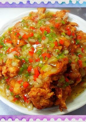 揚げ鶏のスパイシー餡かけ-レシピのメイン写真