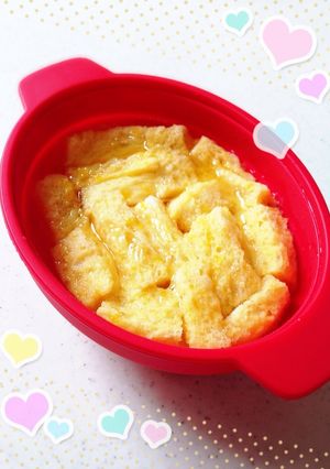 レンジで簡単☆パンプディング風-レシピのメイン写真