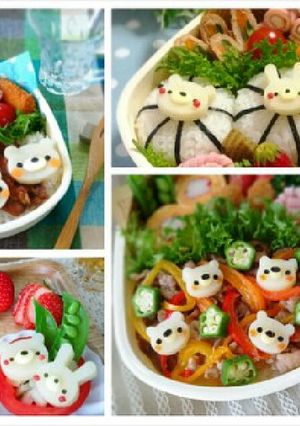 キャラ弁❤ スライス ポテトのキャラ❤-レシピのメイン写真