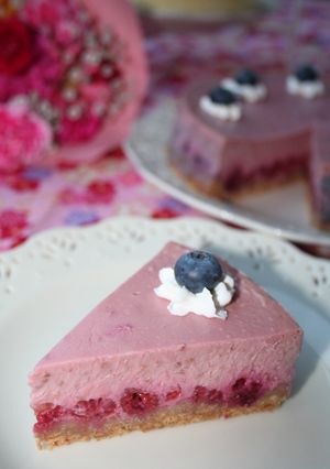 ♡ラズベリーニューヨークチーズケーキ♡-レシピのメイン写真