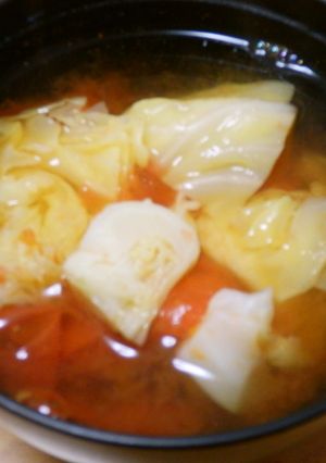 トマトとキャベツのスープ-レシピのメイン写真