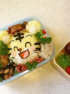にこにこ可愛いしまじろうのキャラ弁♪♪-レシピのメイン写真