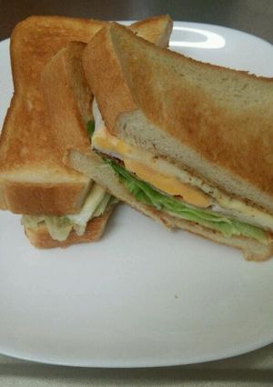 ダラ嫁★何てことはないホットサンド-レシピのメイン写真