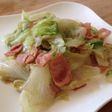 レタスとベーコン炒