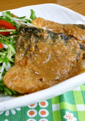✤鯖(サバ)の中華風ゴマ味噌焼き✤-レシピのメイン写真