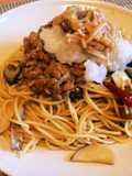 たっぷりきのこと納豆の和風おろしパスタ