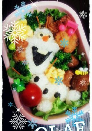 アナと雪の女王☆オラフ弁当♪(´ε｀ )-レシピのメイン写真