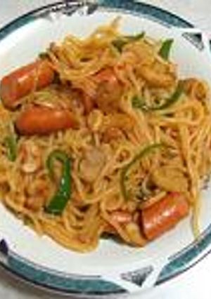 こんにゃくパスタ　ナポリタン-レシピのメイン写真