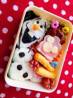 キャラ弁☆アナ雪☆オラフとスノーギース☆ by zun−ko 【クックパッド