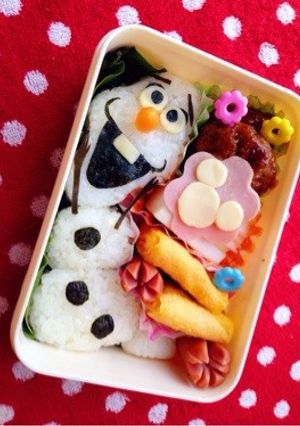 アナと雪の女王☃﻿オラフのキャラ弁♥︎-レシピのメイン写真
