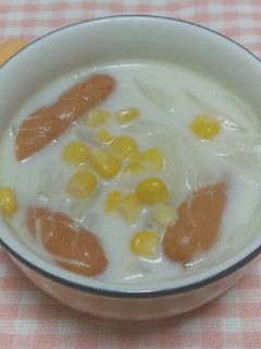 〖一皿満足♡コーンミルクスープ〗-レシピのメイン写真