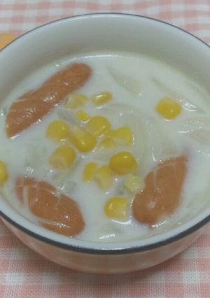 〖一皿満足♡コーンミルクスープ〗-レシピのメイン写真