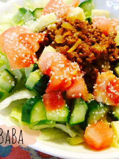 簡単!野菜たっぷりタコライス-レシピのメイン写真