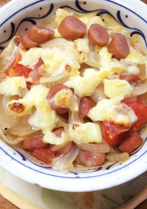 玉ねぎとトマトのチーズロースト-レシピのメイン写真