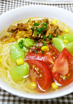 キムチ風味の新食感冷麺☆-レシピのメイン写真