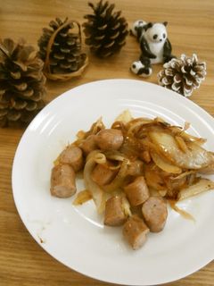 朝食に✿ウィンナーの玉ねぎ炒め-レシピのメイン写真