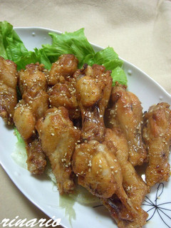 ✿鶏の手羽先(手羽元)の照り揚げ✿-レシピのメイン写真