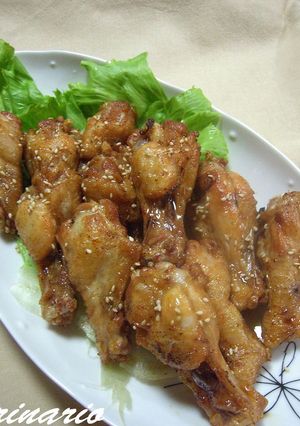 ✿鶏の手羽先（手羽元）の照り揚げ✿-レシピのメイン写真