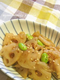 れんこんと枝豆の✿きんぴら-レシピのメイン写真