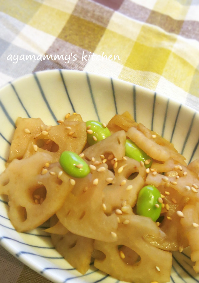れんこんと枝豆の✿きんぴら-レシピのメイン写真